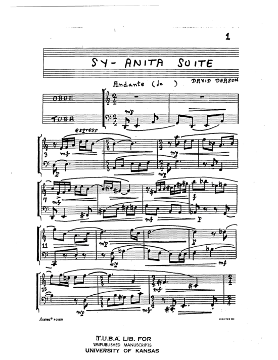 gallery: Sy-Anita for Tuba and Oboe , , (Duett)