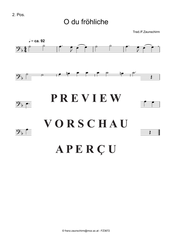 gallery: O du fröhliche , , (Trio 3x Posaune)