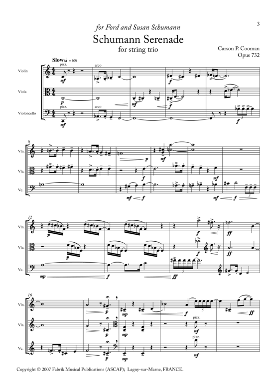 gallery: Schumann Serenade , , (Streicher Trio für Violine, Viola, Violoncello)