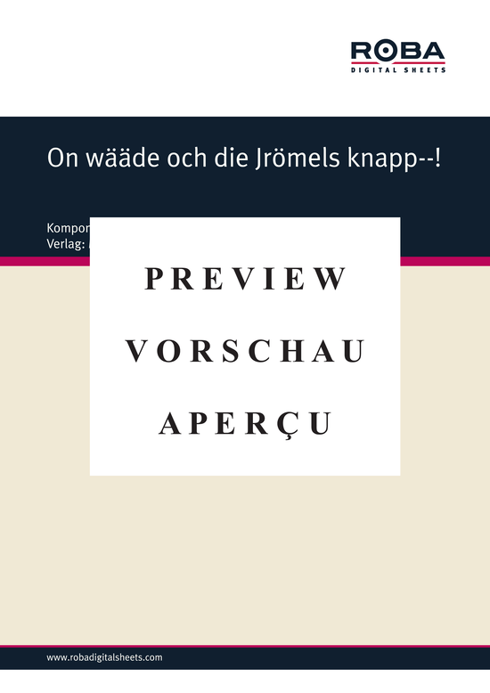 gallery: On wääde och die Jrömels knapp , Kickers, Hardy, (Klavier + unterlegter Text)