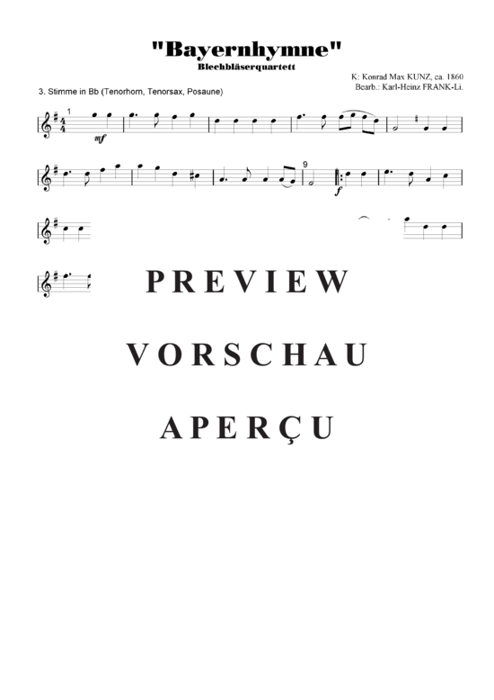 gallery: Bayernhymne , , (Blechbläser Quartett/Ensemble - Variable Besetzung)