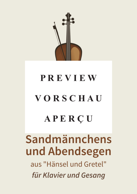 gallery: Lied des Sandmännchens und Abendsegen - aus Hänsel und Gretel , , (Gesang + Klavier)