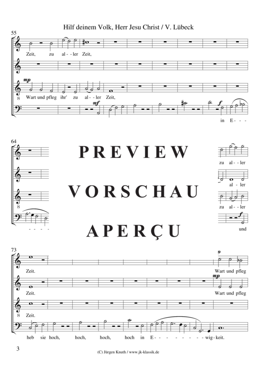 gallery: Hilf deinem Volk, Herr Jesu Christ (Choralkantate) , ,  Chor SATB (Gemischter Chor, Streicher + Orgel)