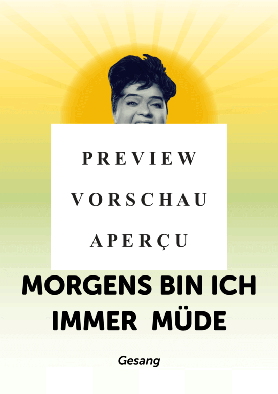 gallery: Morgens bin ich immer müde , Herr, Trude, (Gesang + Akkord)