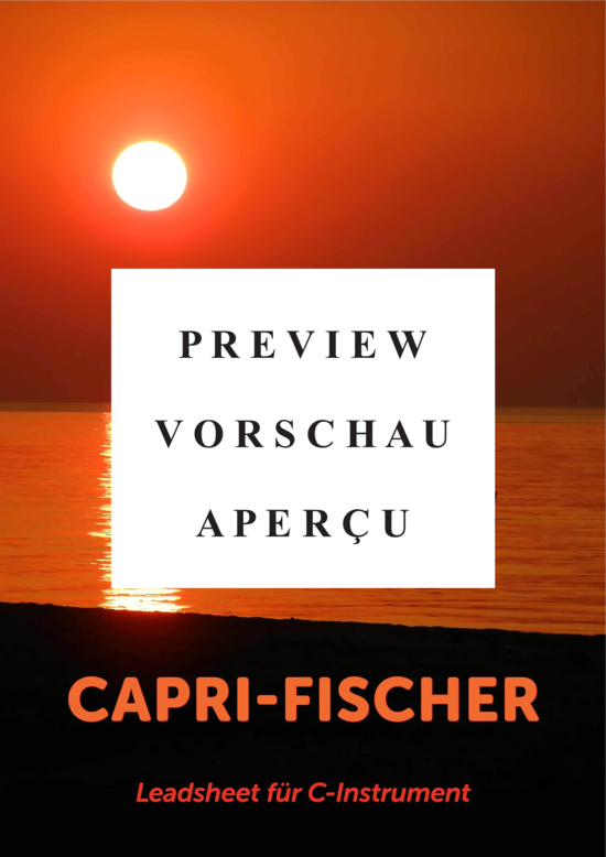 gallery: Capri-Fischer (Melodie in C + Akkorde) , Schuricke, Rudi,  (Leadsheet)