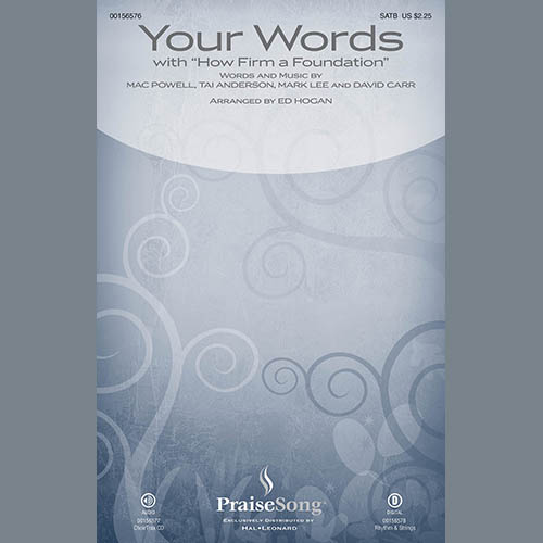 cover: Your Words, David Carr, Third Day, Tai Anderson