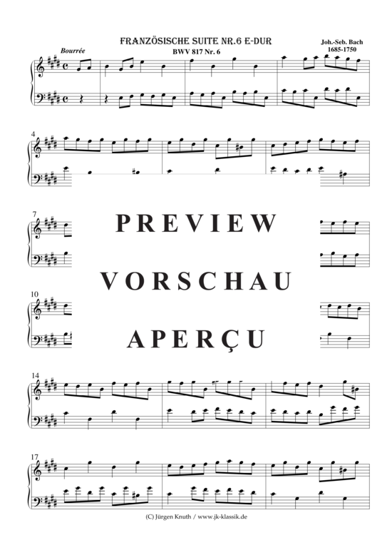 gallery: Französische Suite Nr.6 BWV 817.6 , , (Orgel Solo)