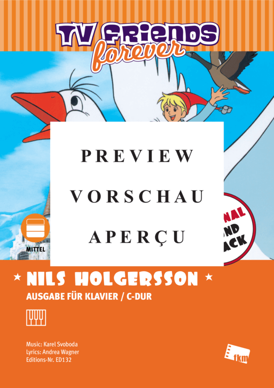 gallery: Nils Holgersson - Title song of the TV series Die wunderbare Reise des kleinen Nils Holgersson mit den Wildgänsen aka The Wonderful Adventures of Nils (1981) , ,  (Klavier Solo)