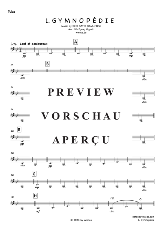 gallery: Gymnopédie Nr. 1 , , (Blechbläser Quintett)