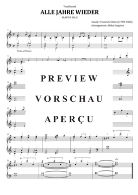 gallery: Alle Jahre wieder , , (Klavier leicht)