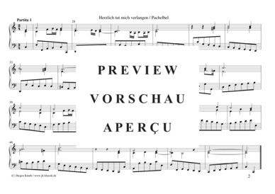 gallery: Herzlich tut mich verlangen (Choral mit 7 Partiten) , ,  (Orgel/Cembalo/Klavier Solo)