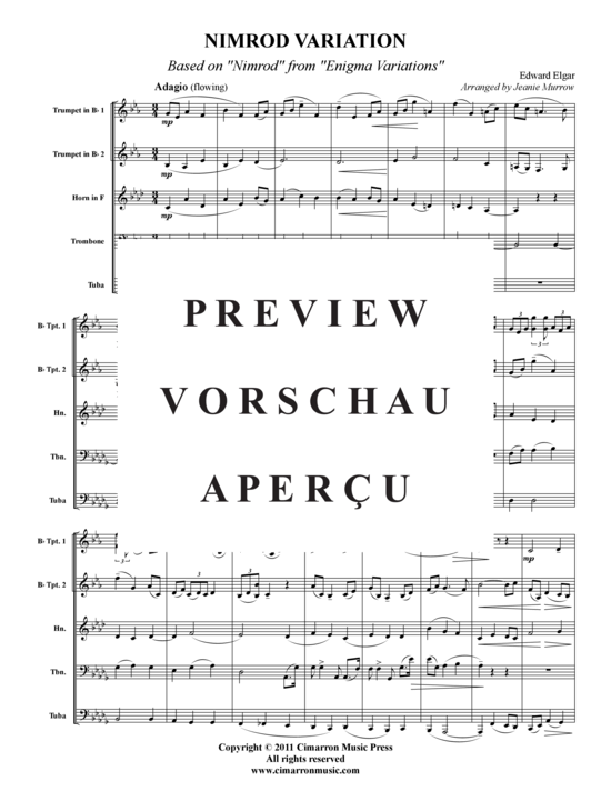 gallery: Nimrod Variation , , (Blechbläserquintett)