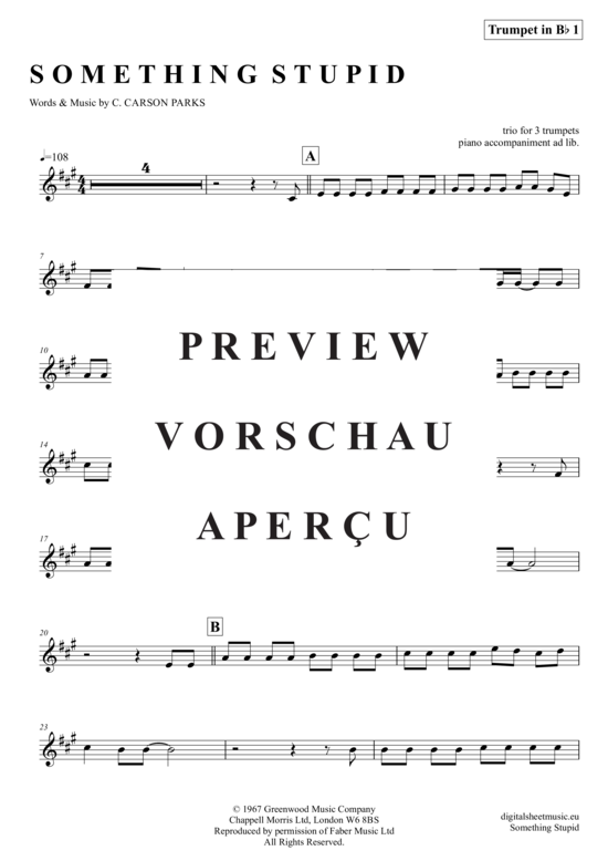 gallery: Something Stupid , Williams, Robbie, (Trompeten Trio + Klavier)