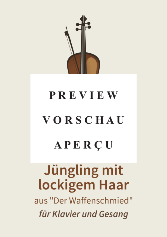 gallery: Auch ich war ein Jüngling mit lockigem Haar - aus Der Waffenschmied , , (Gesang + Klavier)