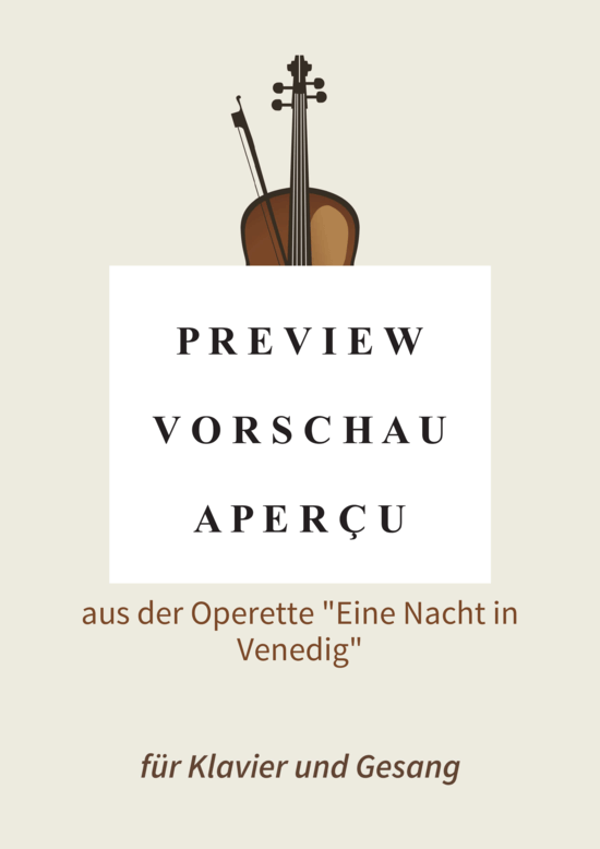 gallery: Gondellied - aus der Operette Eine Nacht in Venedig , , (Gesang + Klavier)