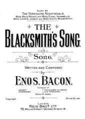 cover: The Blacksmith's Song, Enos Bacon, Gesang, Klavier