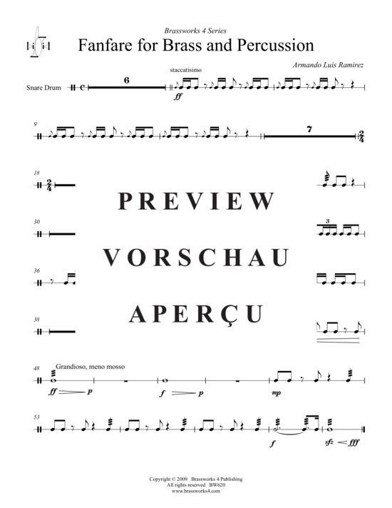 gallery: Fanfare for Brass and Percussion , , (Blechbläser Septett)