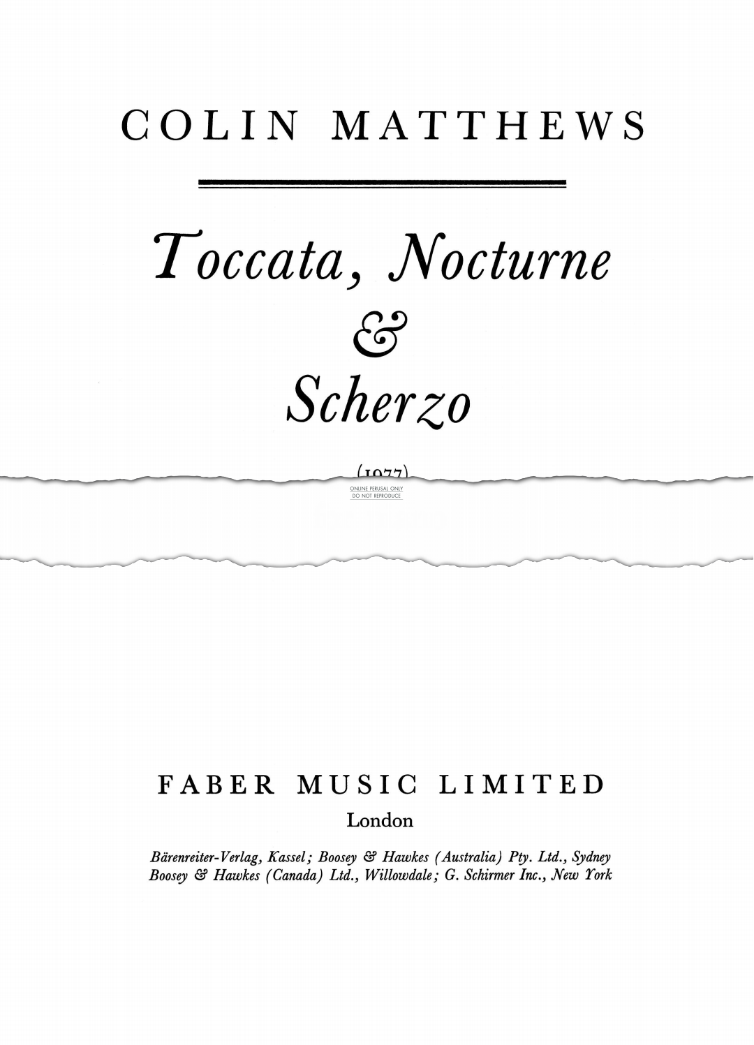 gallery: Toccata, Nocturne & Scherzo, Colin Matthews, Klavier