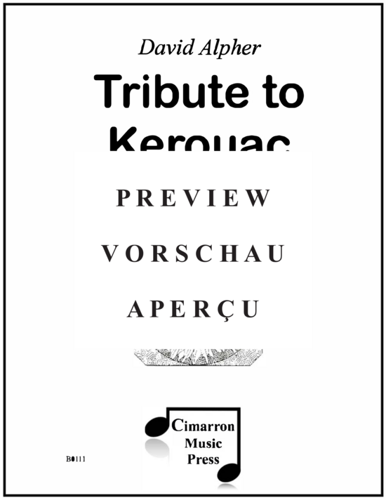 gallery: Tribute to Kerouac , , (Klavier Solo)