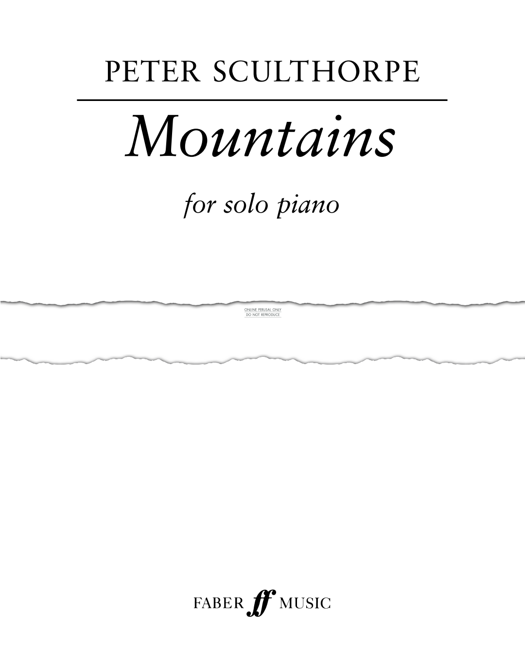 gallery: Mountains, Peter Sculthorpe, Klavier