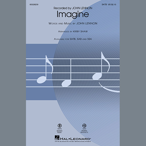 Produktbild zu: Imagine (arr. Kirby Shaw)