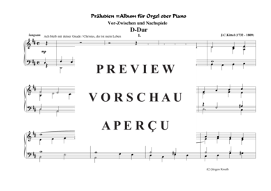 gallery: Präludien D-Dur , , (Orgel/Klavier Solo mittelschwer)