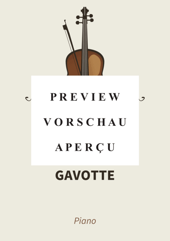 gallery: Gavotte - pour piano , , (Klavier Solo)