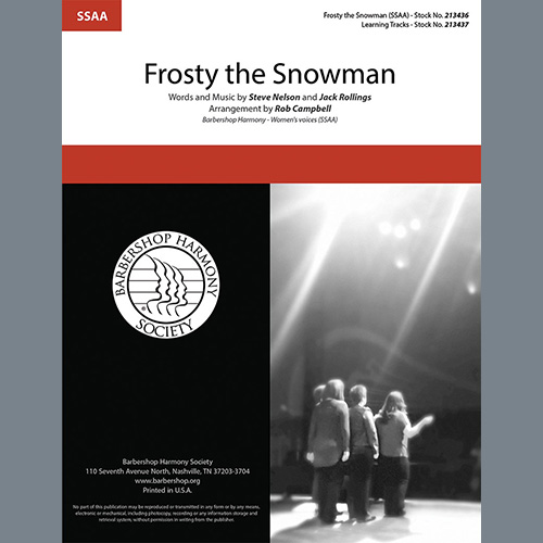 Produktbild zu: Frosty The Snowman (arr. Rob Campbell)