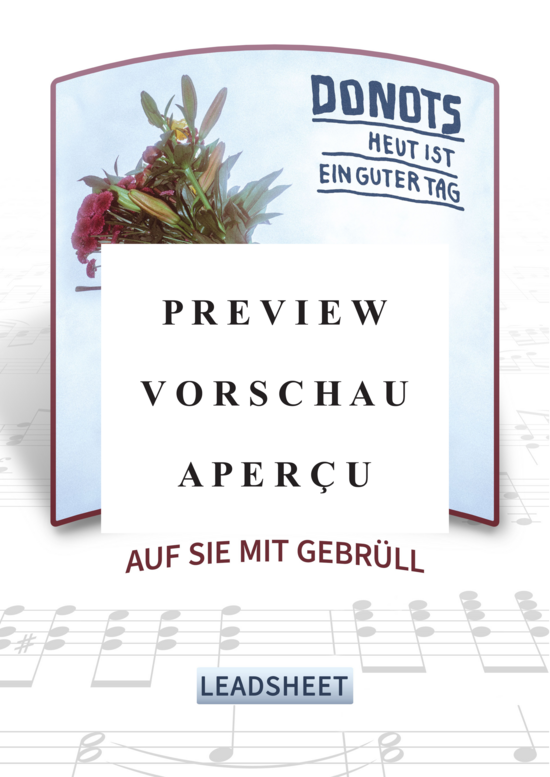 gallery: Auf sie mit Gebrüll (Gesang + Akkorde) , Donots,  (Leadsheet)