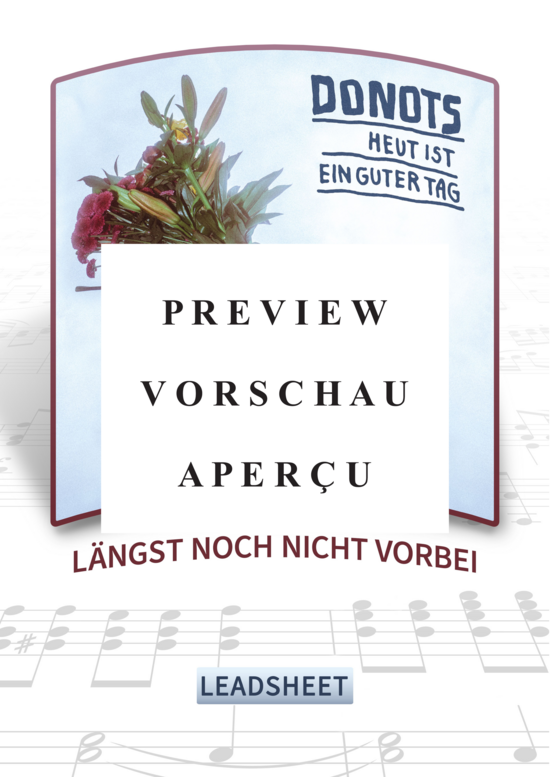 gallery: Längst noch nicht vorbei (Gesang + Akkorde) , Donots,  (Leadsheet)