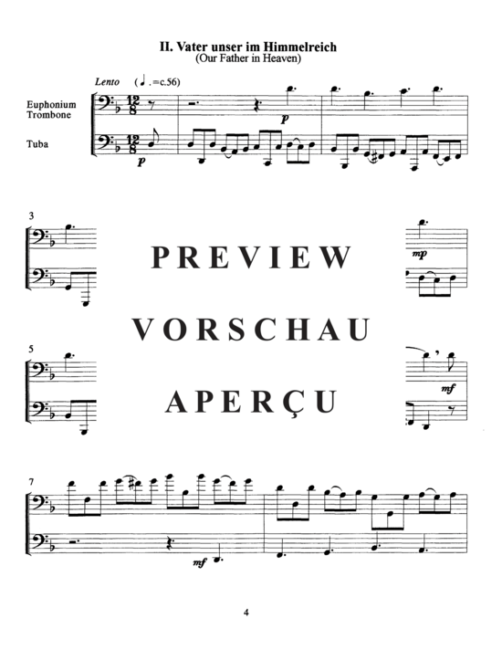 gallery: Drei Choral Preludes , , (Duett für Euphonium/Posaune + Tuba)