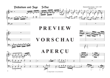 gallery: Präludium und Fuge F-Dur BuxWV144 , , (Orgel Solo)