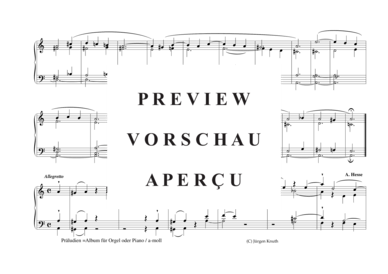 gallery: Präludien =Album für Orgel oder Piano (a-moll) , ,  (Orgel/Klavier Solo)