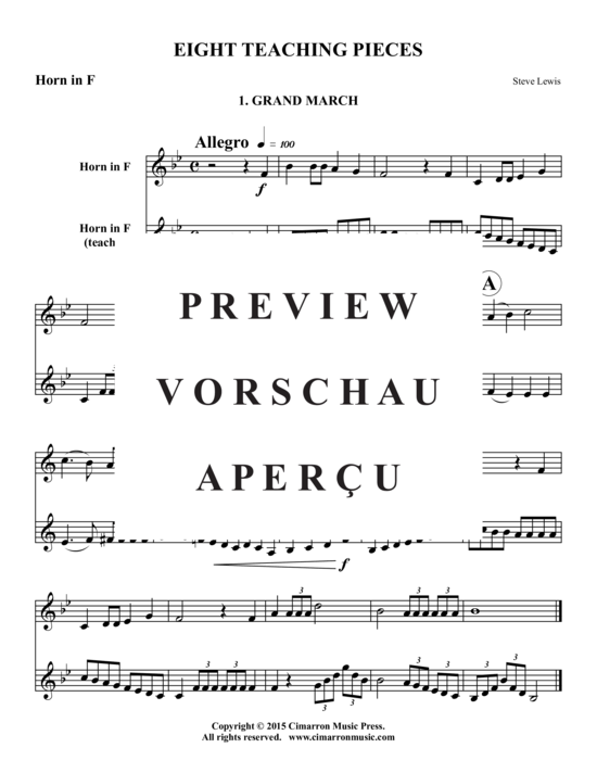 gallery: Acht Unterrichts-Stücke , , (Horn + Klavier)