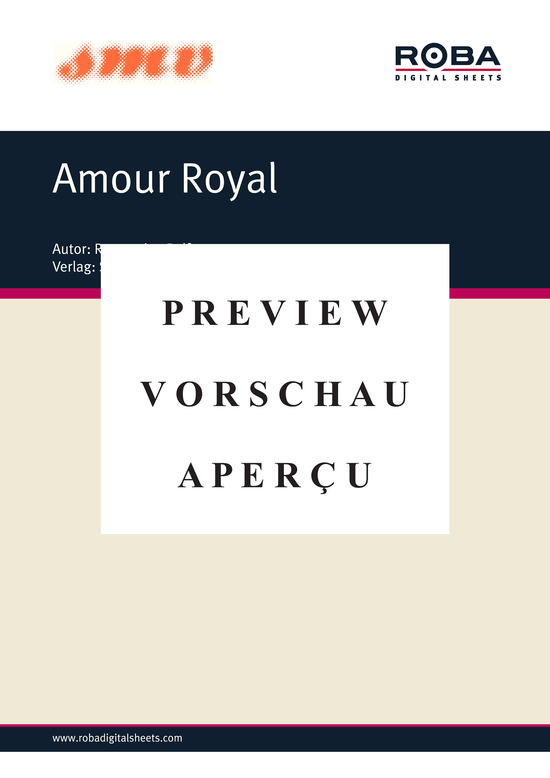 gallery: Amour Royal , , (Klavier + Stimme in B)