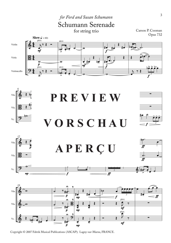 gallery: Schumann Serenade , , (Streicher Trio für Violine, Viola, Violoncello)