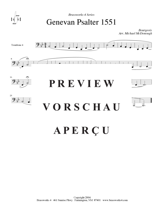 gallery: Genevan Psalter 1551 , , (Posaunen-Quartett)