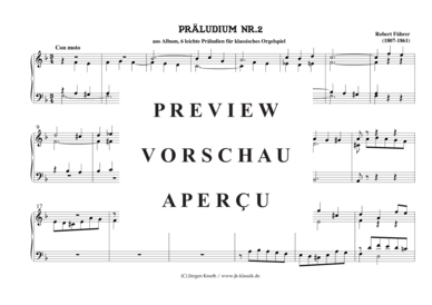 gallery: Präludien Nr.2  aus 6 leichte Präludien für klassisches Orgelspiel , , (Orgel Solo)