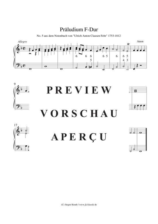 gallery: Präludium No.5 F-Dur , , (Klavier Solo)
