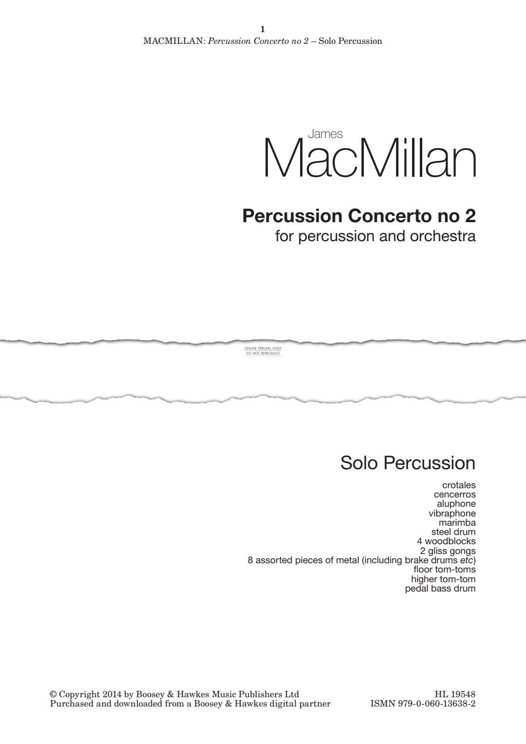 gallery: Percussion Concerto No.2, James MacMillan, Percussion