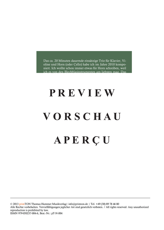 gallery: TRIO für Klavier, Violine und Horn (Cello) , ,  (2010)