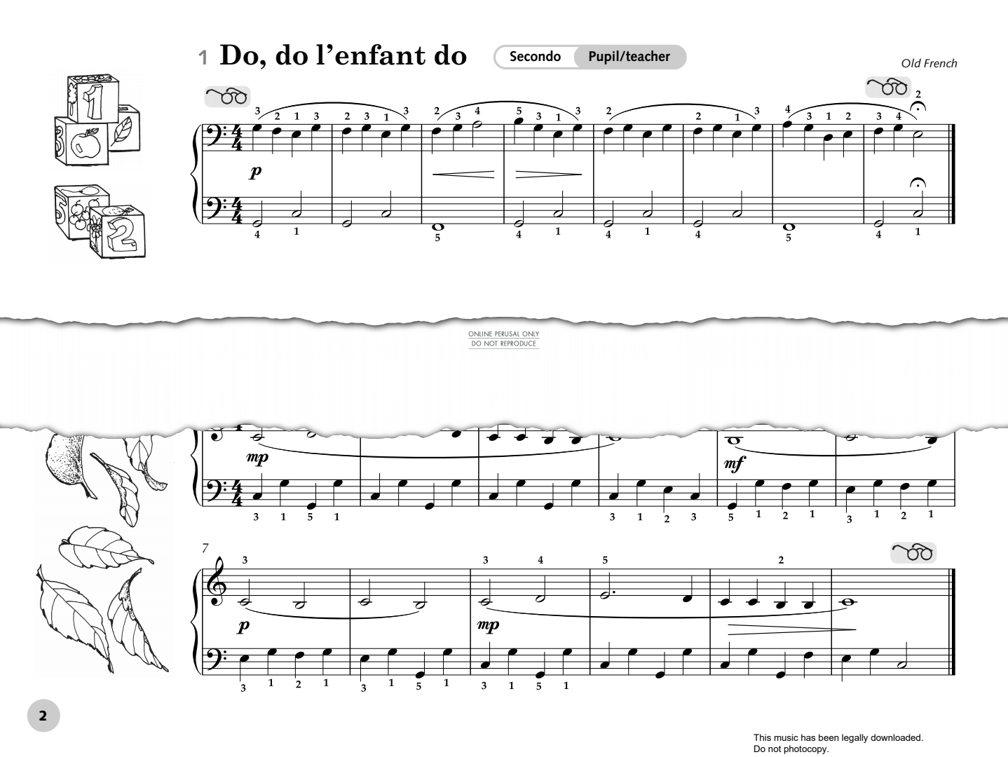 gallery: Do, Do, L'Enfant Do, French Traditional, Klavier