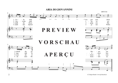 gallery: Willst du dein Herz mir schenken (Aria di Giovannini)  (aus dem Notenbuch Anna M. Bach BWV 518) , ,  (Sopran/Tenor + Klavier/Cembalo)