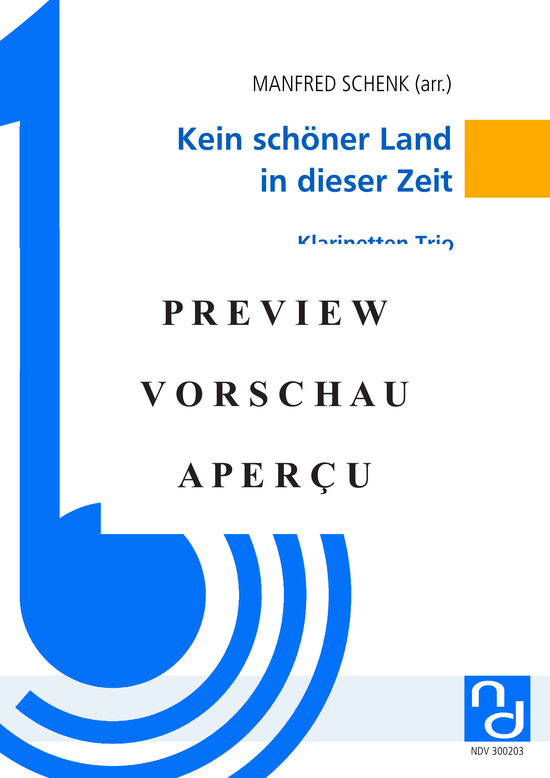 gallery: Kein schöner Land in dieser Zeit , , (Klarinetten Trio)