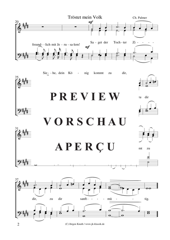 gallery: Tröstet mein Volk , , (Gemischter Chor)