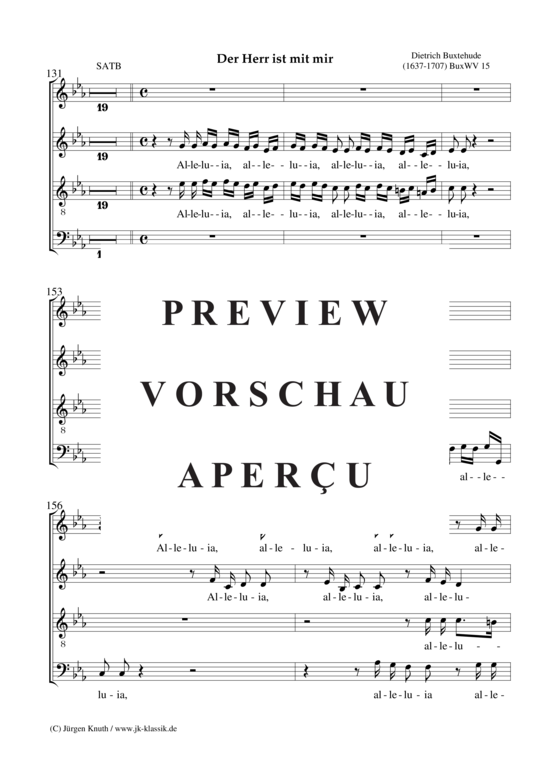 gallery: Der Herr ist mit mir (BuxWV 15)  (Chor SATB) , ,  (Gemischter Chor, Streicher + Orgel)