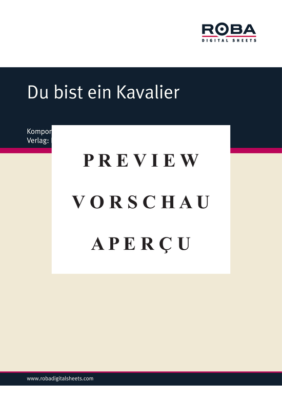 gallery: Du bist ein Kavalier , , (Klavier Solo mit unterlegtem Text)