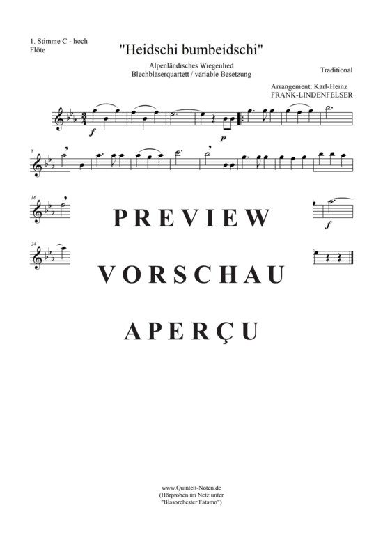 gallery: Heidschi-Bumbeidschi Blechbläser Quartett/Ensemble , , (variable Besetzung)