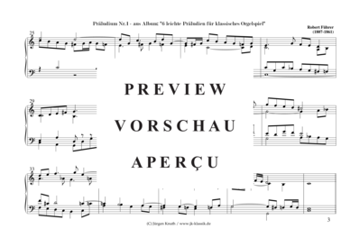 gallery: Präludien Nr.1  aus 6 leichte Präludien für klassisches Orgelspiel? , , (Orgel Solo)
