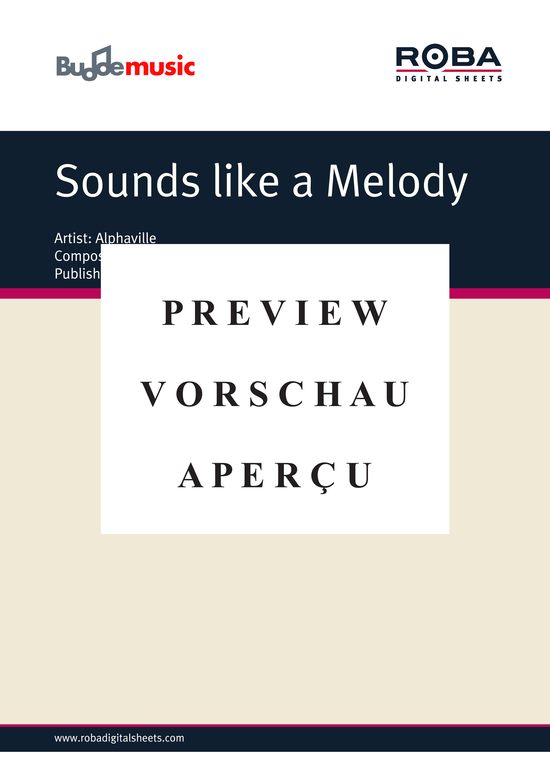 gallery: Sounds like a Melody , Alphaville, (Klavier + Gesang)